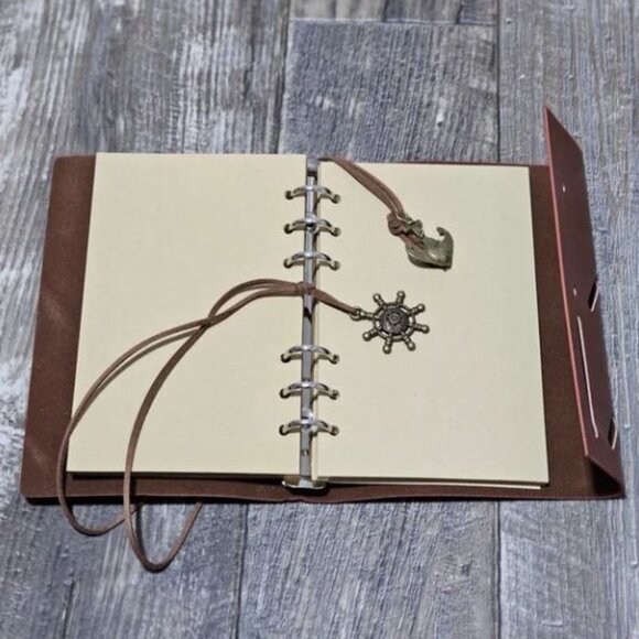 Brown Nautical Traveler PU Leather Diary Notebook - Picture 5 of 7